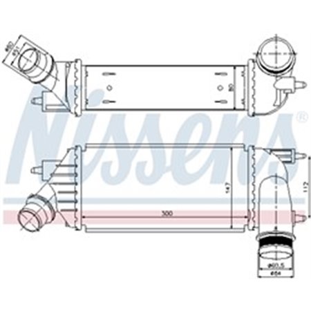 96467 Charge Air Cooler NISSENS