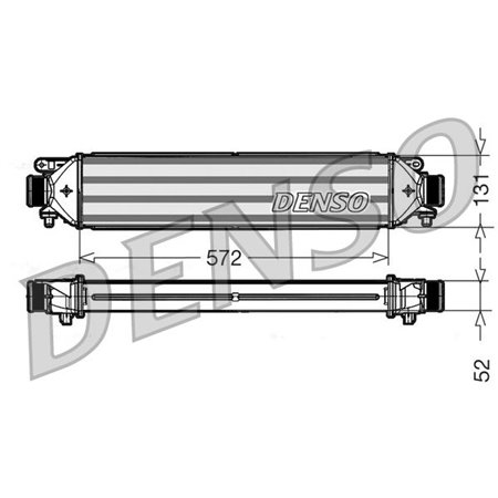 DIT09109 Intercooler passar: FIAT DOBLO, DOBLO CARGO 1.6D/2.0D 01.10