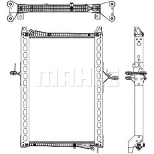 CIR 19 000P Engine radiator (with frame, low temperature new type) EURO 6 fi