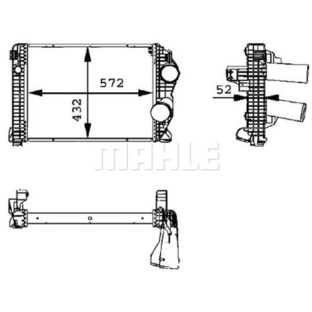 CI 95 000P Intercooler passar: MERCEDES ATEGO, ATEGO 2 OM900.911 OM924.935 01.