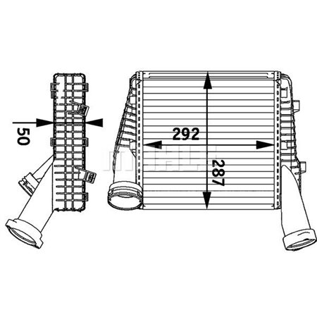 CI 141 000P Kompressoriõhu radiaator MAHLE