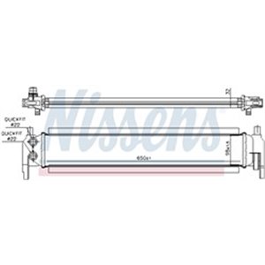 NIS 65318 Mootori radiaator (Automaatne/Manuaalne, intercooler vedelik) sob