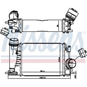 961521 Charge Air Cooler NISSENS - Top1autovaruosad