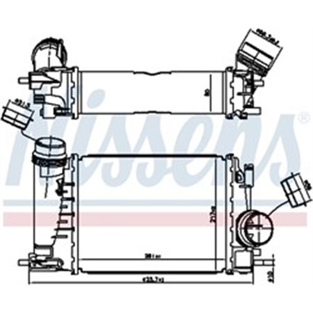 961521 Charge Air Cooler NISSENS