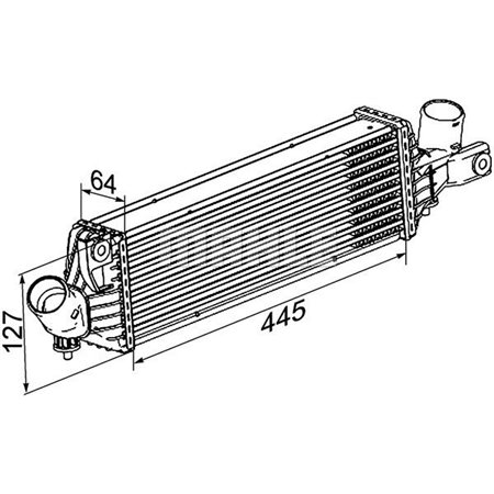 CI 355 000P Charge Air Cooler MAHLE