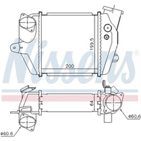 NISSENS 96032 - Intercooler passar: MAZDA 5 2.0D 02.05-05.10