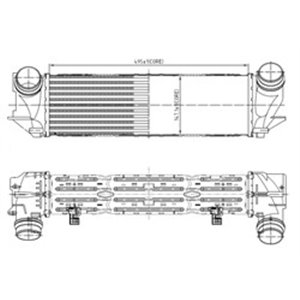 NRF 309065 Intercooler fits: BMW 5 (F10), 5 (F11) 2.0/3.0 03.10 02.17