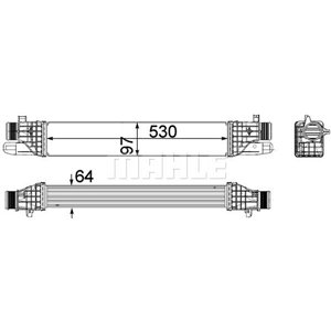 CI 257 000P Intercooler fits: ALFA ROMEO GIULIETTA 1.4 04.10 12.20