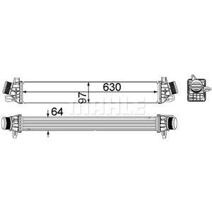 CI 259 000P Intercooler fits: ALFA ROMEO GIULIETTA 1.4/2.0D 04.10 12.20
