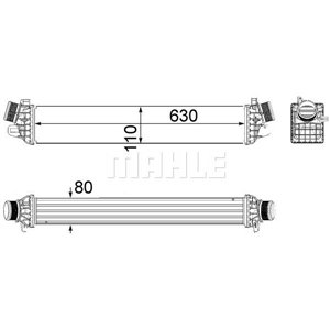 CI 258 000P Интеркулер MAHLE - Top1autovaruosad