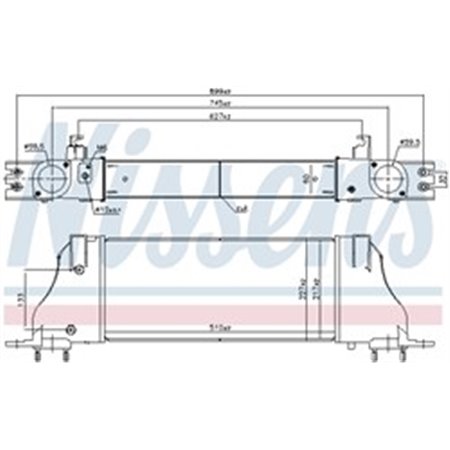 961251 Charge Air Cooler NISSENS