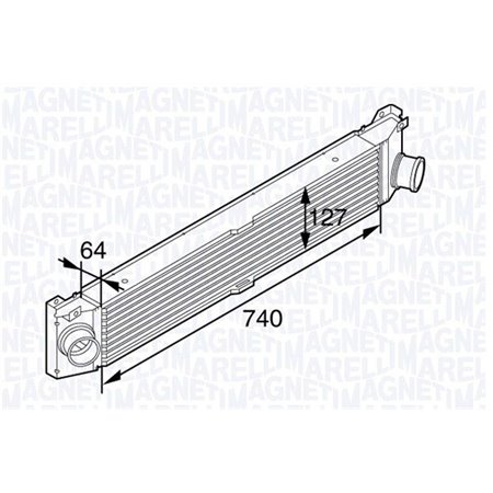 MAGNETI MARELLI 351319201990 - Intercooler passar: CITROEN JUMPER FIAT DUCATO PEUGEOT BOXER 2.2D-3.0D 04.06-