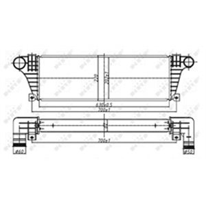 NRF 30097 Intercooler fits: IVECO DAILY II 2.5D/2.8D 01.89 05.99