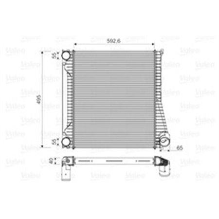 818346 Charge Air Cooler VALEO