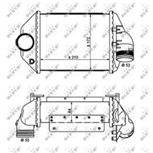 NRF 30914 Vahejahuti sobib: AUDI A4 B5, A6 C5, ALLROAD C5 2.4/2.7 09.97 08.