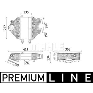 CI 618 000P Ahtoilman Jäähdytin MAHLE - Top1autovaruosad