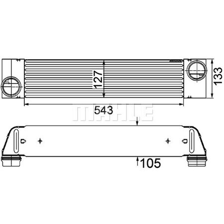 CI 193 000P Kompressoriõhu radiaator MAHLE