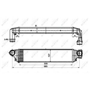 NRF 30119A Vahejahuti sobib: BMW 3 (E46) 2.0D/3.0D 02.98 02.05