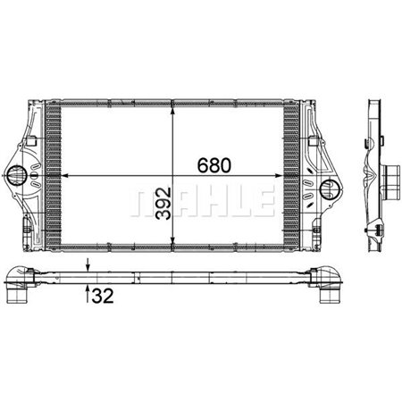 CI 59 000P Kompressoriõhu radiaator MAHLE