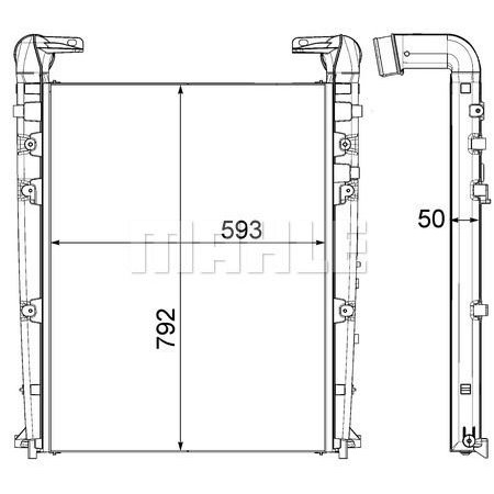 CI 455 000P Charge Air Cooler MAHLE