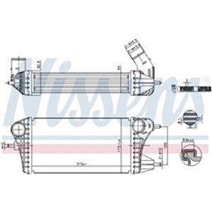 961561 Charge Air Cooler NISSENS - Top1autovaruosad