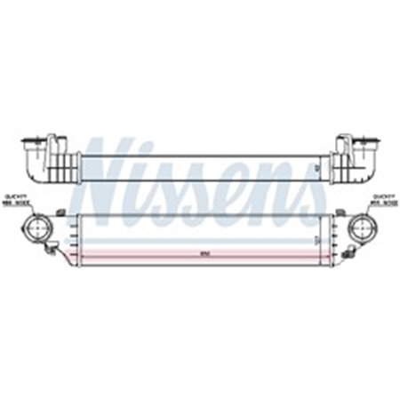 NIS 96672 Intercooler passar: MERCEDES C (CL203), CT MODELL (S203), C (W203),