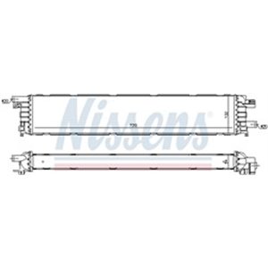 NIS 60354 Engine radiator (Automatic/Manual, intercooler liquid) fits: AUDI