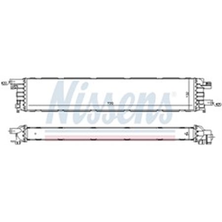 60354 Низкотемпературный охладитель, интеркулер NISSENS