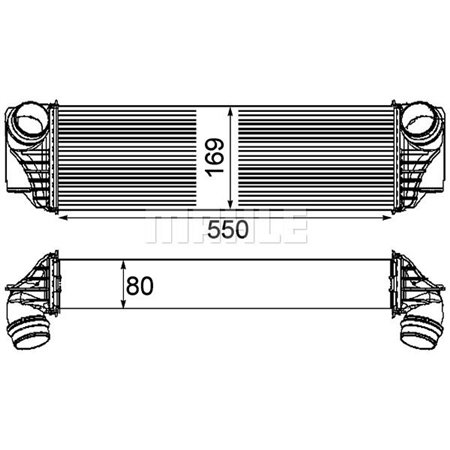 CI 185 000P Charge Air Cooler MAHLE