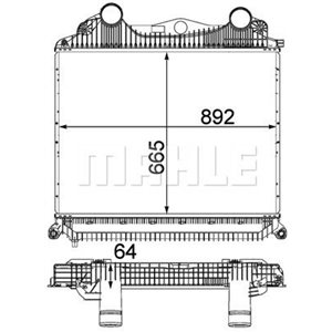 CI 123 000P Ladda Luftkylare MAHLE - Top1autovaruosad