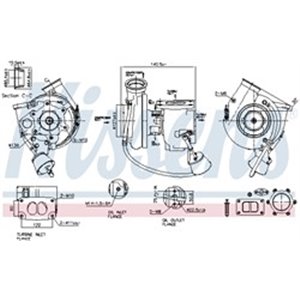 NIS 93297 Turbocharger (with fitting kit) fits: MERCEDES AXOR, AXOR 2 OM457