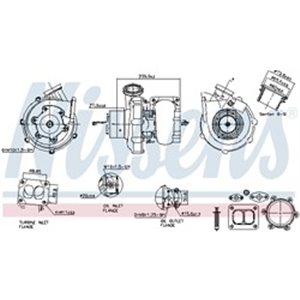 NIS 93390 Turbocharger (with fitting kit) fits: MAN TGA, TGS I D2066LF01 D2