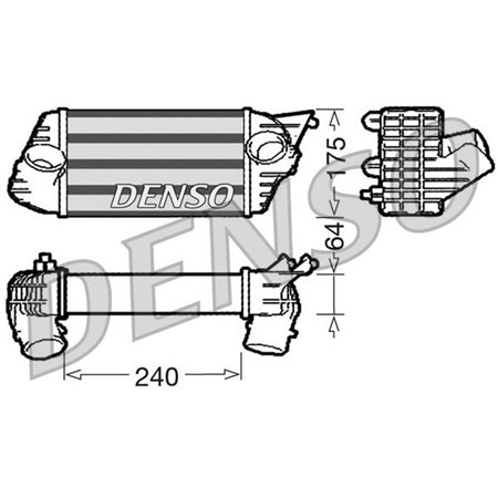 DIT09120 Intercooler fits: FIAT STILO 1.9D 10.01 08.08
