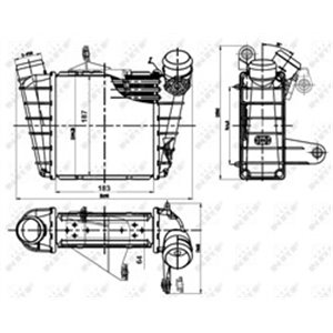 NRF 30842 Vahejahuti sobib: SEAT CORDOBA, IBIZA III SKODA FABIA I, FABIA I