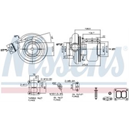 93301 Charger, charging (supercharged/turbocharged) NISSENS