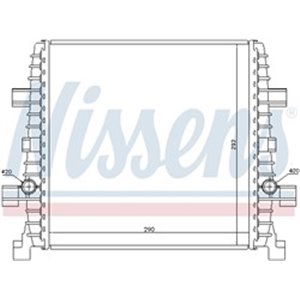 NIS 60358 Engine radiator (Automatic/Manual, intercooler liquid) fits: AUDI