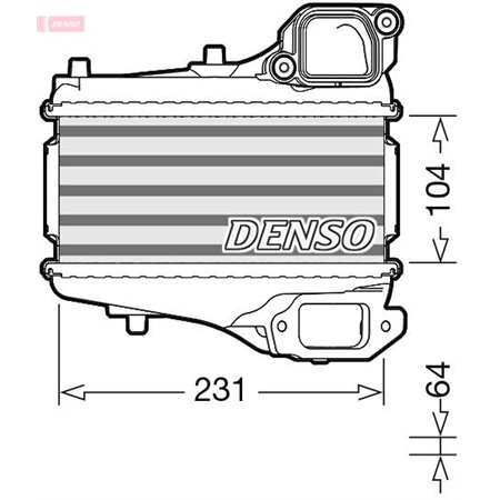 DIT40001 Kompressoriõhu radiaator DENSO