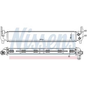 NIS 65331 Engine radiator (Automatic/Manual, intercooler liquid) fits: AUDI