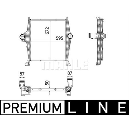 CI 32 000P Kompressoriõhu radiaator MAHLE