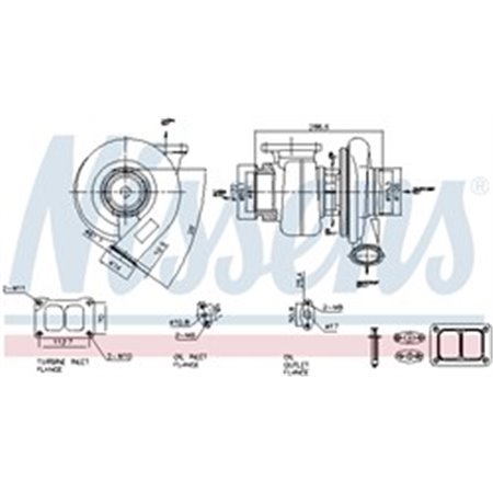 NIS 93303 Turbocharger (with fitting kit) fits: VOLVO FH, FM, FMX D13A400 D