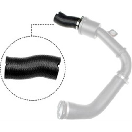 GAT09-1343 Intercooler hose (diameter 43mm, length 122mm, black) fits: ALFA