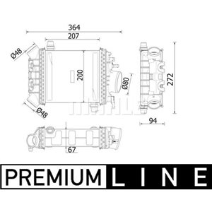 CI 547 000P Kompressoriõhu radiaator MAHLE - Top1autovaruosad