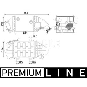 CI 226 000P Intercooler fits: BMW 5 (F10), 6 (F12), 6 (F13), 6 GRAN COUPE (F0