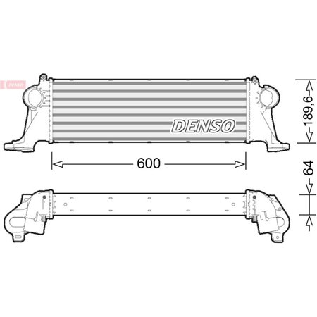 DIT12004 Intercooler passar: IVECO DAILY V, DAILY VI 2.3D/3.0D 09.11