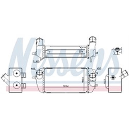 961495 Charge Air Cooler NISSENS