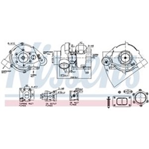 NIS 93336 Turbocharger (with fitting kit) fits: MERCEDES ACTROS MP2 / MP3 O