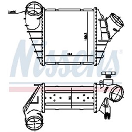 96759 Kompressoriõhu radiaator NISSENS