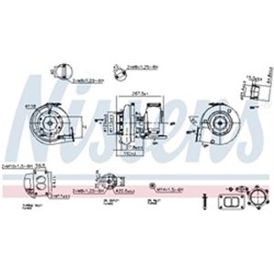 NIS 93300 Turbocharger (with fitting kit) fits: MERCEDES AXOR, AXOR 2 OM457