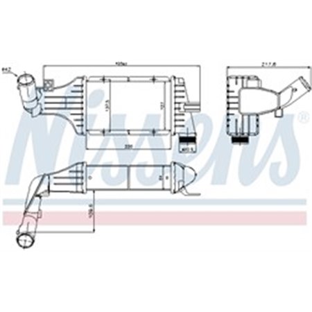 96789 Kompressoriõhu radiaator NISSENS