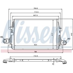 NIS 96644 Intercooler fits: ALFA ROMEO 159, BRERA, SPIDER 1.8 2.4D 09.05 12